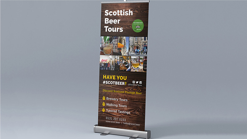Scottish Beer Tours Roller Banner